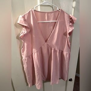 SHEIN pink pastel blouse